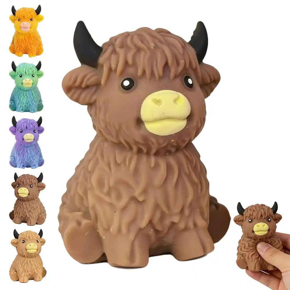 Curtain Curtain - Handmade Cute Scottish Highland Cow Blind