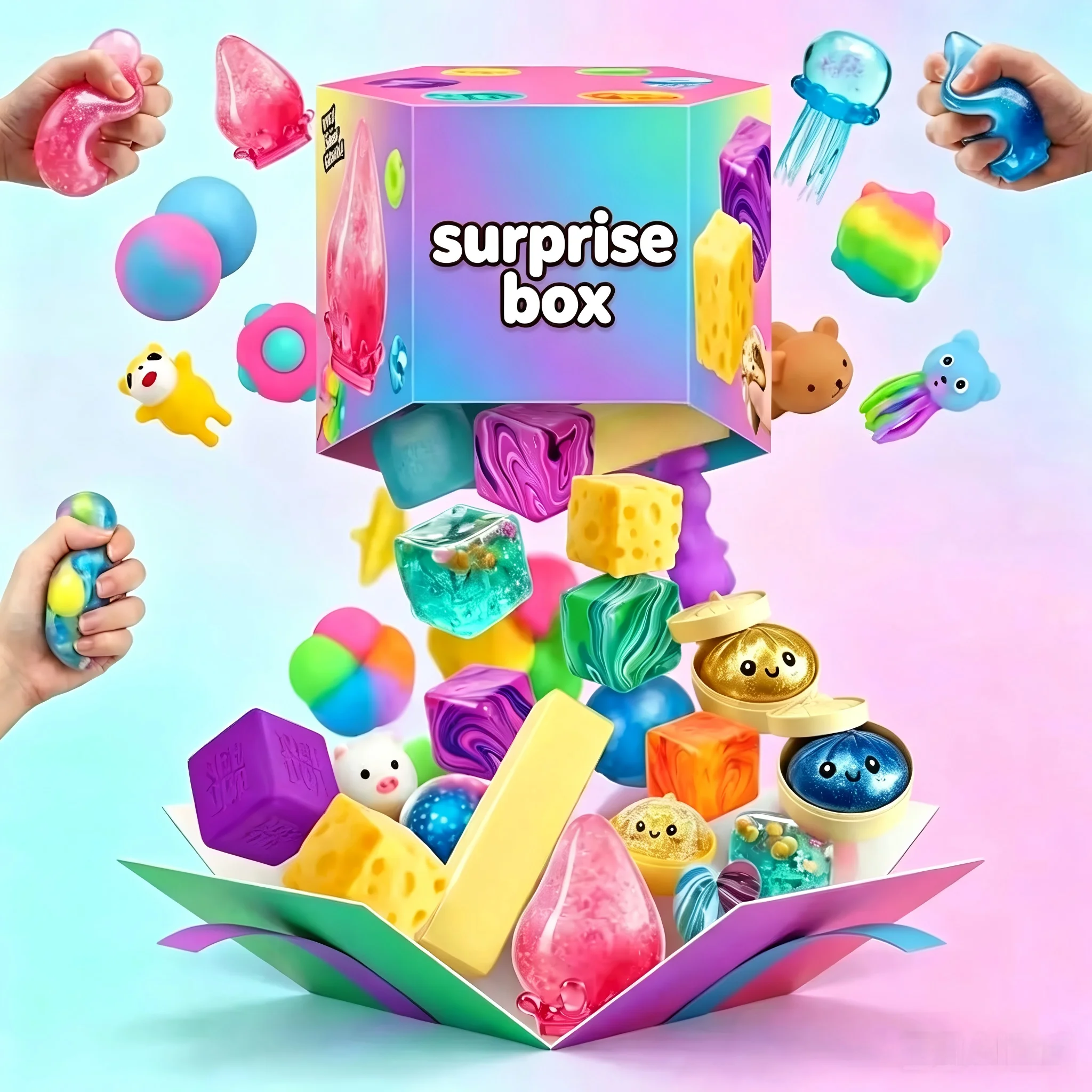 New 100+Pcs Surprise Box Toys  - Curtain Curtain recension och pris