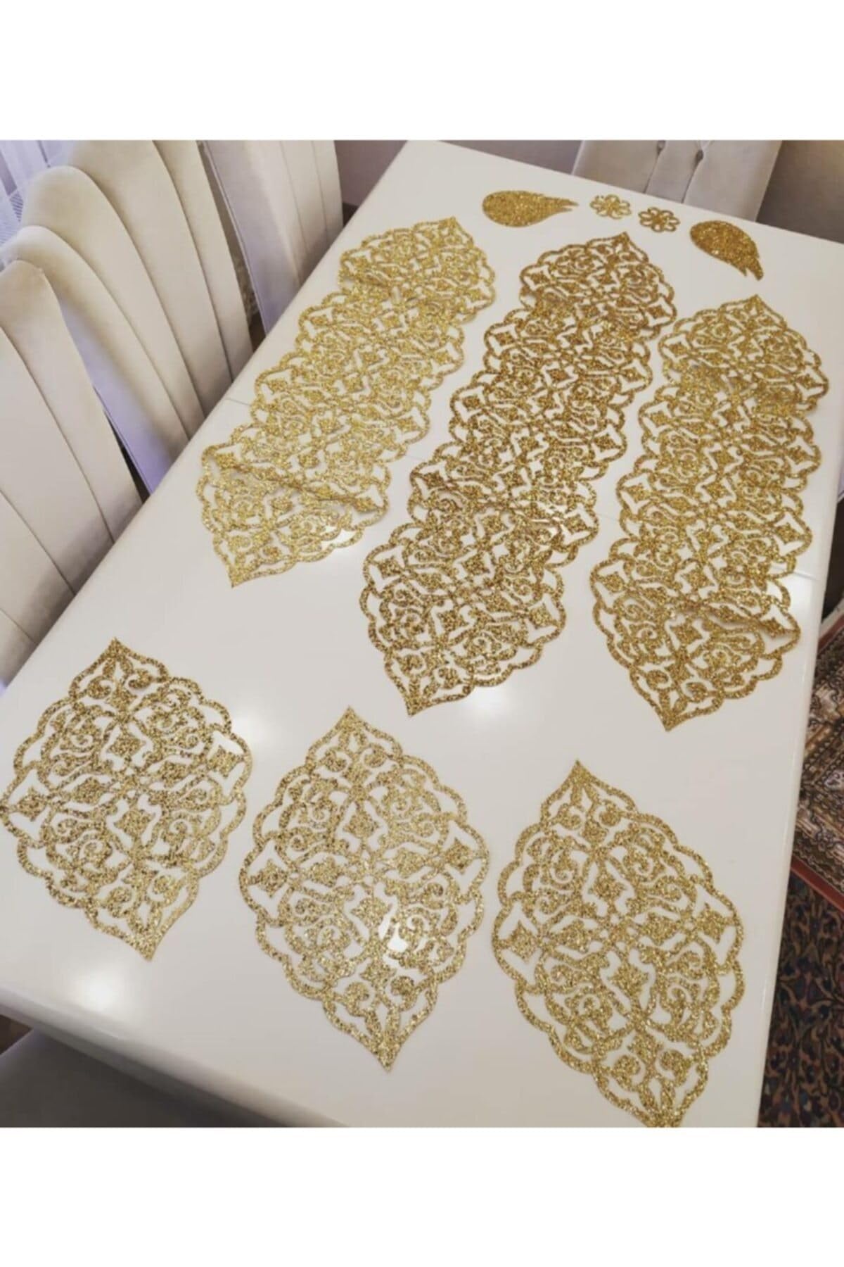 10-Piece Faux Leather Table Ru - Table Runner recension och pris