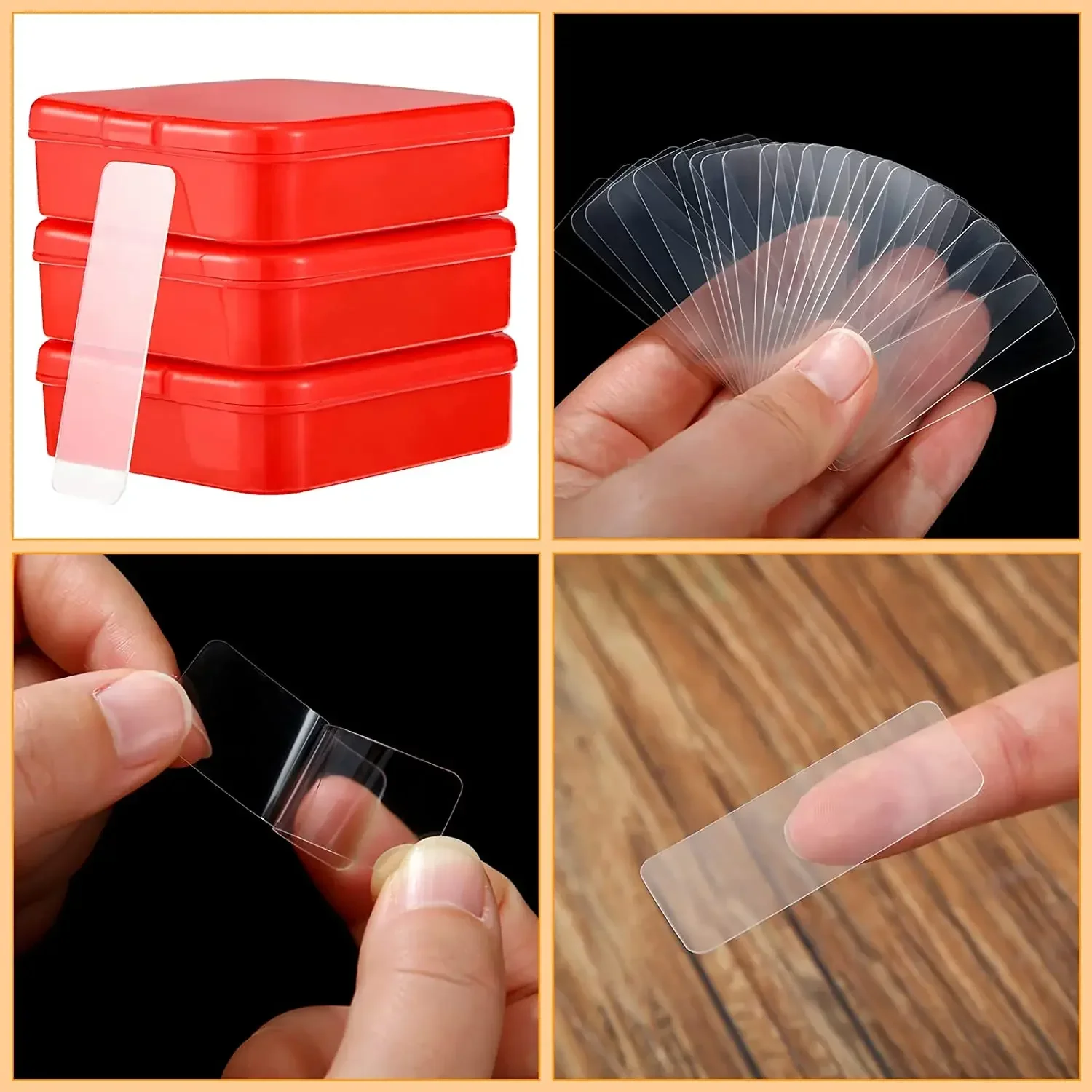 300Pcs Double Sided Adhesive T - Wall Sticker recension och pris