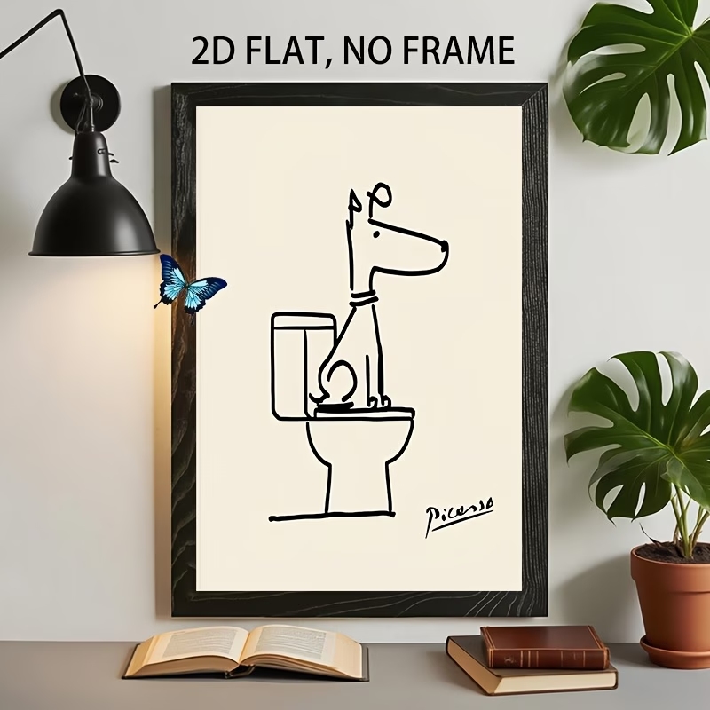 Modern,Retro Fun Dog Toilet Pi - Interior Design Living Room recension och pris