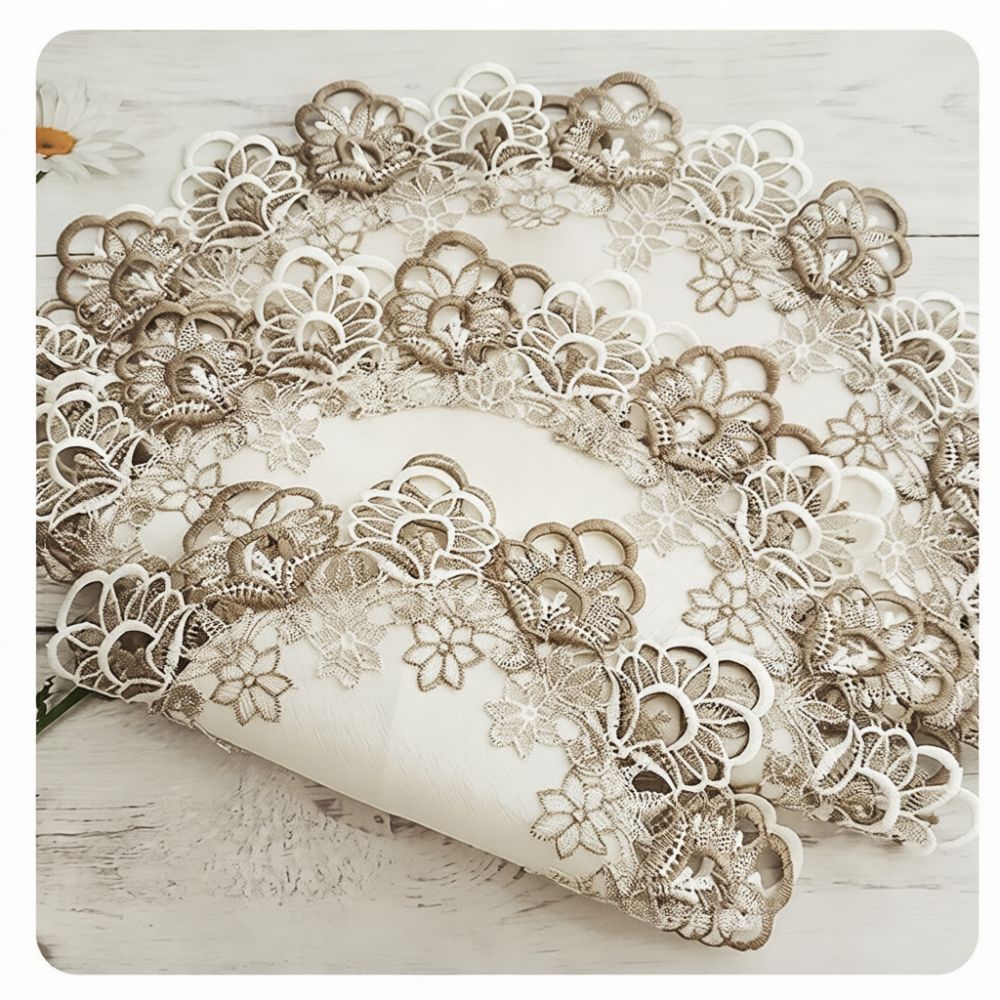 Exquisite Round Lace Placemat  - Table Runner recension och pris